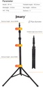 Jmary MT-45 Tripod 168 cm 360 Derece Dönebilen Başlık 3 Kademeli Yükseklik Ayarı - 6