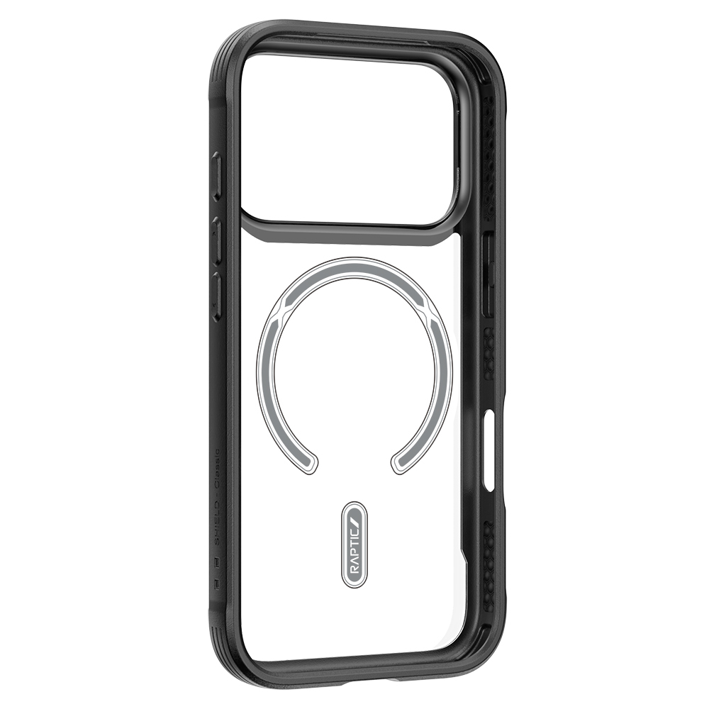 Apple iPhone 17 Pro Max Kılıf M-safe Şarj Özellikli Airbagli Raptic Shield Serisi Şeffaf Arka Yüzey Kapak - 7