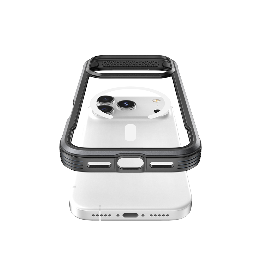 Apple iPhone 17 Pro Max Kılıf M-safe Şarj Özellikli Airbagli Raptic Shield Serisi Şeffaf Arka Yüzey Kapak - 11