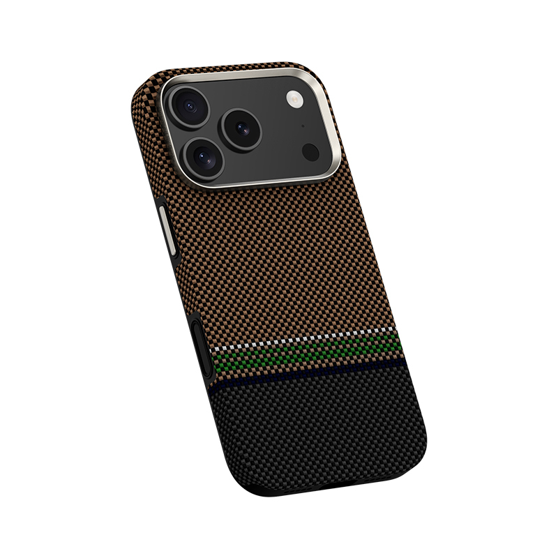 Apple iPhone 17 Pro Max Kılıf M-safe Şarj Özellikli Karbon Fiber Tasarımlı Benks Prestige ArmorPro Kevlar Kapak - 2