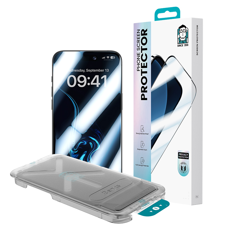 Apple iPhone 17 Pro Benks Ultra Shield 0.3mm Privacy Ekran Koruyucu + Kolay Uygulama Aparatlı - 5