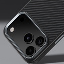 Apple iPhone 17 Air Kılıf Karbon Fiber M-safe Şarj Özellikli Benks Hybrid ArmorPro 600D Kevlar Kapak - 4
