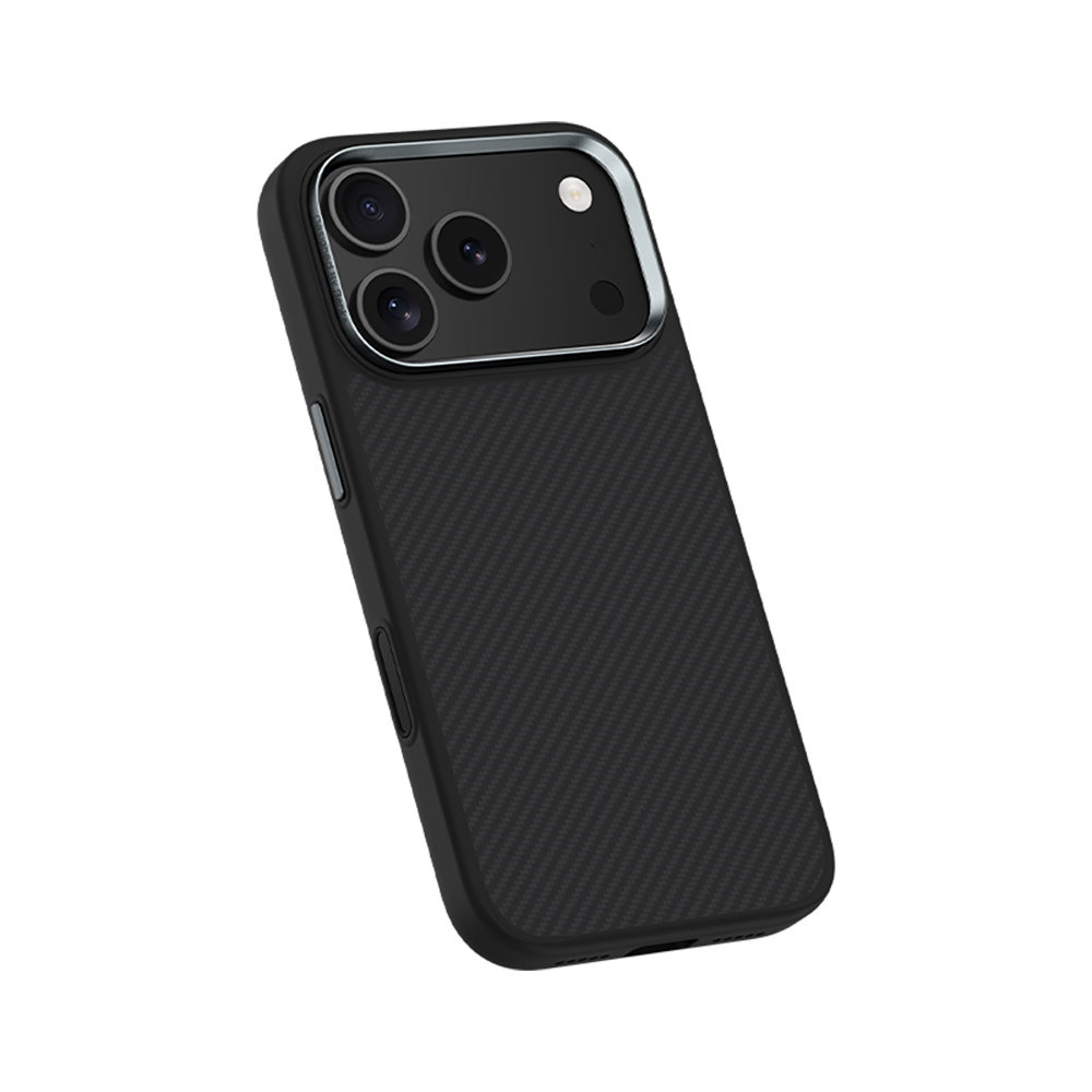 Apple iPhone 17 Pro Kılıf Karbon Fiber M-safe Şarj Özellikli Benks Hybrid ArmorPro 600D Kevlar Kapak - 2