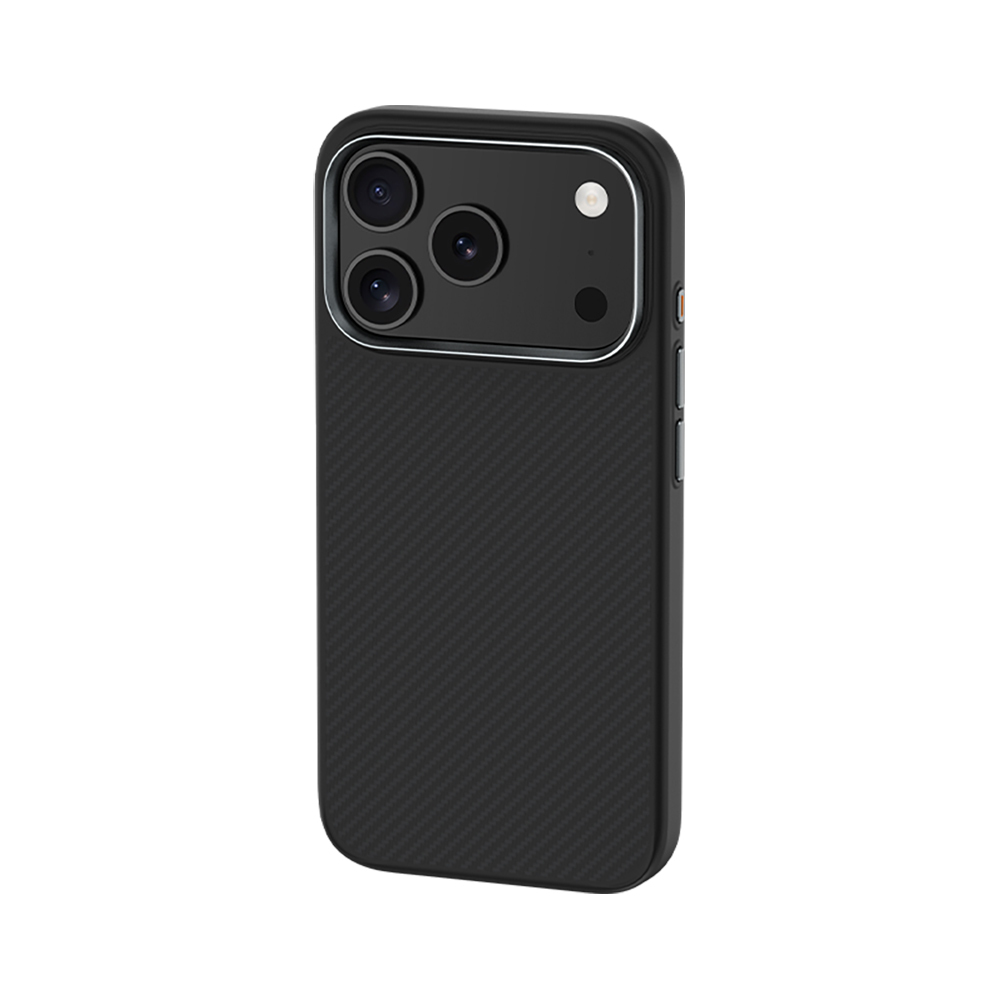 Apple iPhone 17 Pro Max Kılıf Karbon Fiber M-safe Şarj Özellikli Benks Hybrid ArmorPro 600D Kevlar Kapak - 1