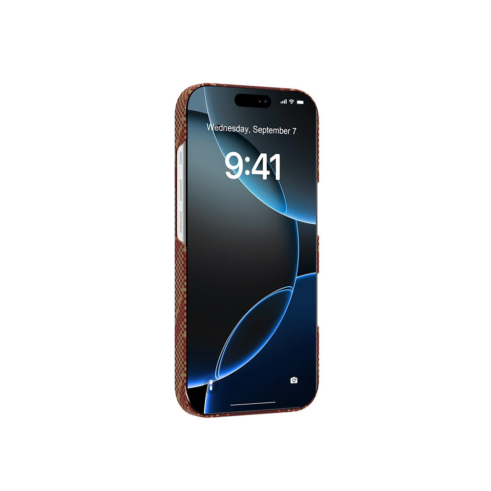 Apple iPhone 17 Kılıf M-safe Şarj Özellikli Raptic Aramid Skin Bionic Serisi Kapak - 7