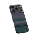 Apple iPhone 17 Pro Max Kılıf M-safe Şarj Özellikli Karbon Fiber Tasarımlı Benks Aurora ArmorPro Kevlar Kapak - 4