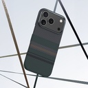 Apple iPhone 17 Pro Max Kılıf M-safe Şarj Özellikli Karbon Fiber Tasarımlı Benks Aurora ArmorPro Kevlar Kapak - 5