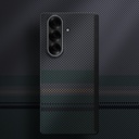 Galaxy Z Fold 7 Kılıf M-safe Şarj Özellikli Karbon Fiber Tasarımlı Benks Aurora ArmorAir Kevlar Kapak - 9