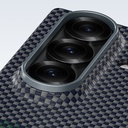 Galaxy Z Fold 7 Kılıf M-safe Şarj Özellikli Karbon Fiber Tasarımlı Benks Aurora ArmorAir Kevlar Kapak - 10