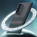 Galaxy Z Fold 7 Kılıf M-safe Şarj Özellikli Karbon Fiber Tasarımlı Benks Aurora ArmorAir Kevlar Kapak - 11