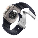 Apple Watch 44mm Uyumlu Zore KRD-145 Metal Tokalı Silikon Kordon - 16