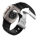 Apple Watch 44mm Uyumlu Zore KRD-145 Metal Tokalı Silikon Kordon - 20