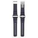 Apple Watch 7 45mm Uyumlu Zore KRD-145 Metal Tokalı Silikon Kordon - 19