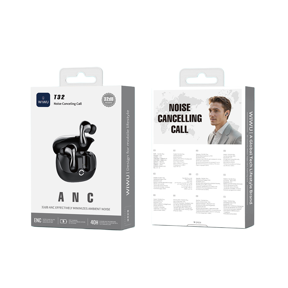 Wiwu T32 Plus ANC/ENC Teknolojili Kulak İçi Bluetooth Kulaklık v5.4 - 7