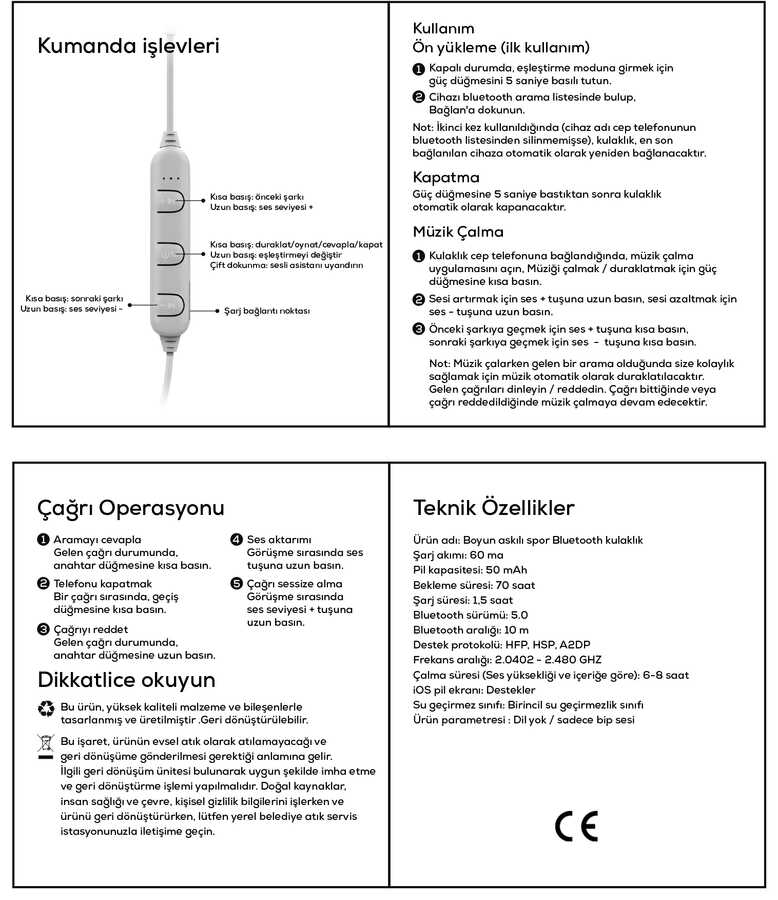 Zore BTK-ZR58 Konfor Serisi Bluetooth Kulaklık - 5