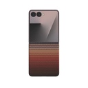Samsung Galaxy Z Flip Uyumlu 7 Kılıf M-safe Şarj Özellikli Aramid Fiber Pitaka Tactile Woven Sunset-Moonrise Serisi Kapak - 6