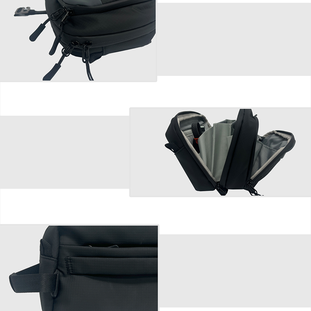 Lenyes LB561 Su Geçirmez Aşınmaya ve Çizilmeye Dayanıklı Çapraz Vücut Askılı Aksesuar Çantası 25.5cm - 6