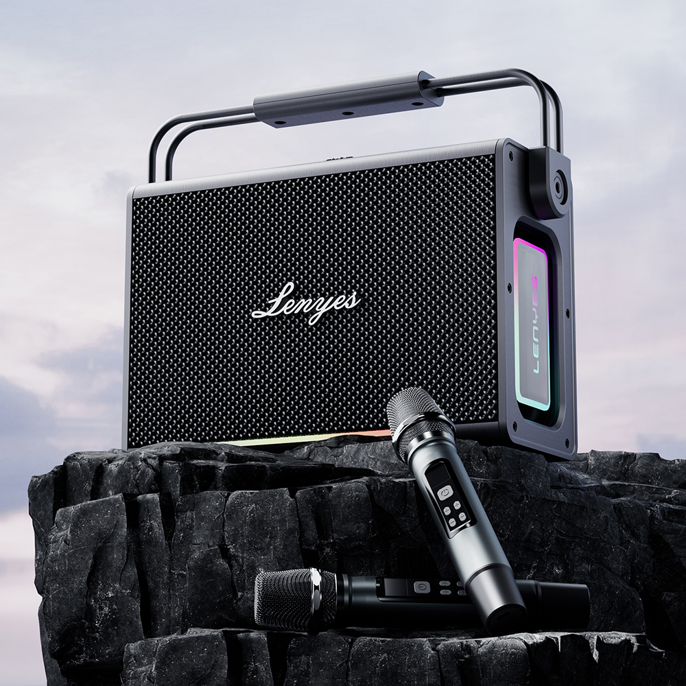 Lenyes Titan 2 Serisi RGB Işıklı Çİft Mikrofonlu Taşınabilir TWS Bluetooth Speaker Hoparlör v5.3 5000mAh - 3