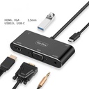 Go Des GD-8761 Usb-C To HDTV-VGA Adaptör - 4