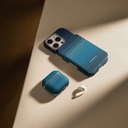 Apple Airpods Pro 2 Uyumlu Kılıf Aramid Fiber Pitaka Tactile Woven Sunset-Moonrise Serisi Sunset Kapak - 24