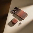 Apple Airpods 4 Uyumlu Kılıf Aramid Fiber Pitaka Tactile Woven Sunset-Moonrise Serisi Sunset Kapak - 25