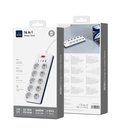 Wiwu Wi-S008 20W GaN Tech Power Strip 14 in 1 Çoklu Priz 2M - 3