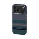 Apple iPhone 17 Pro Max Kılıf M-safe Şarj Özellikli Karbon Fiber Tasarımlı Benks Aurora ArmorPro Kevlar Kapak - 1