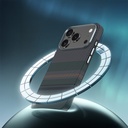 Apple iPhone 17 Pro Max Kılıf M-safe Şarj Özellikli Karbon Fiber Tasarımlı Benks Aurora ArmorPro Kevlar Kapak - 6