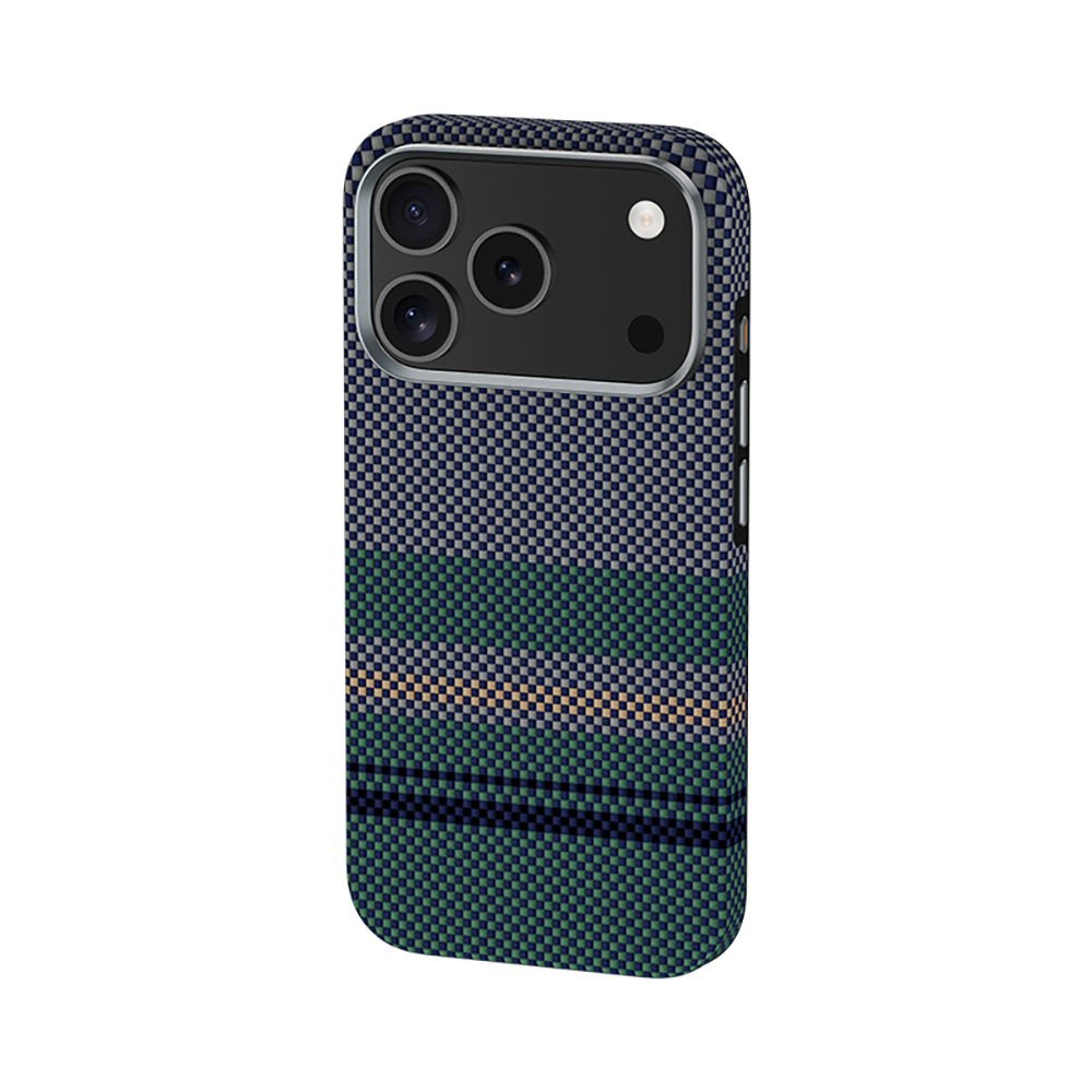 Apple iPhone 17 Pro Kılıf M-safe Şarj Özellikli Karbon Fiber Tasarımlı Benks Aurora ArmorPro Kevlar Kapak - 1