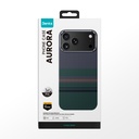 Apple iPhone 17 Pro Kılıf M-safe Şarj Özellikli Karbon Fiber Tasarımlı Benks Aurora ArmorPro Kevlar Kapak - 9