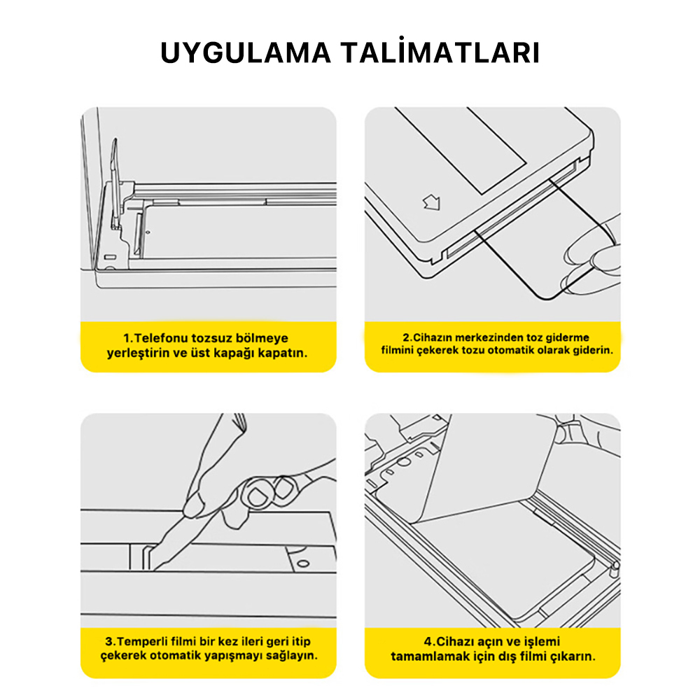 Apple iPhone 14 Uyumlu Zore 3D Oliv HD Temperli Cam Ekran Koruyucu + Kolay Uygulama Aparatı - 7