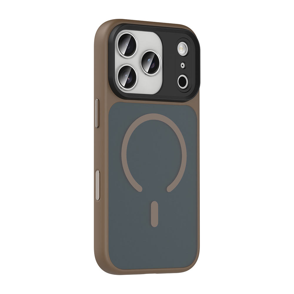 Apple iPhone 17 Pro Kılıf Mat Arka Yüzey Wireless Şarj Özellikli Zore Flet M-safe Kapak - 3