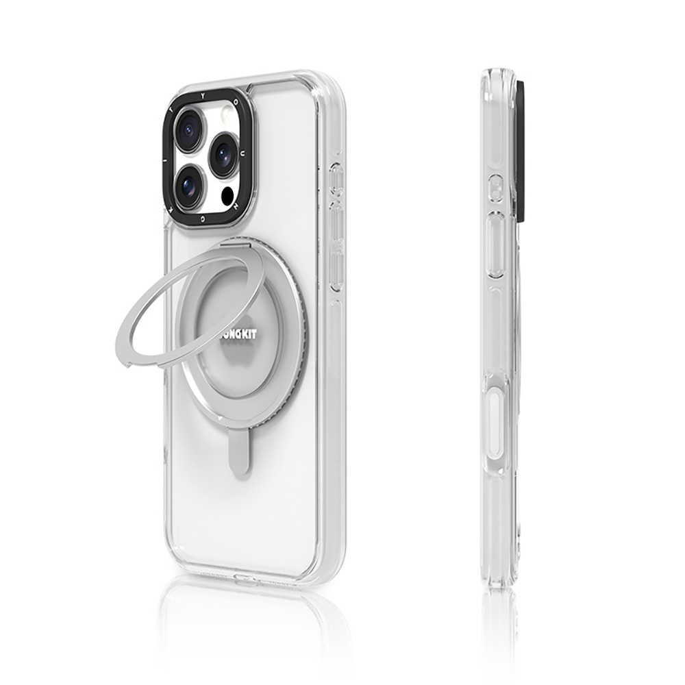 Apple iPhone 16 Pro Max Uyumlu Kılıf M-safe Şarj Özellikli Standlı Aksiyon Butonlu Youngkit Pivot Serisi Kapak - 1