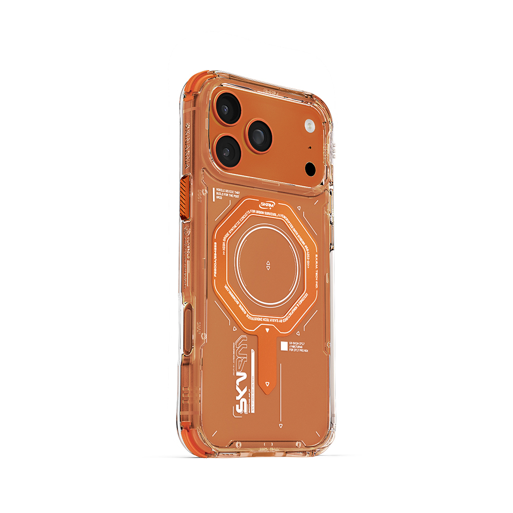 Apple iPhone 17 Pro Max Uyumlu Kılıf SkinArma M-safe Şarj Özellikli Airbag Tasarımlı Magma Kapak - 4