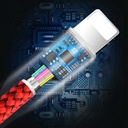 Wiwu YZ100 Dual Lightning + Micro Usb Kablo - 4