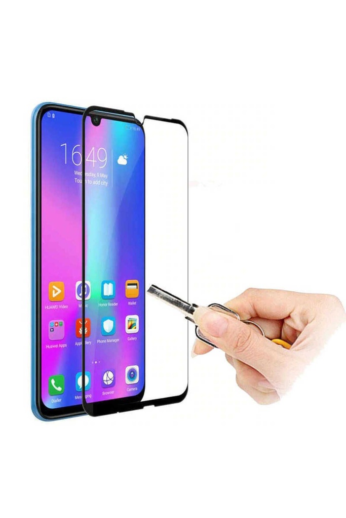 Huawei Honor 20 Lite Uyumlu Zore Kenarları Kırılmaya Dayanıklı Cam Ekran Koruyucu