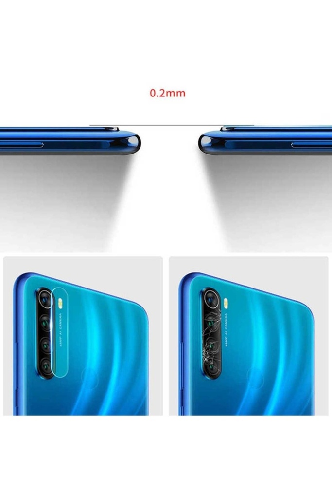 Xiaomi Redmi Note 8 Uyumlu Zore Kamera Lens Koruyucu Cam Filmi