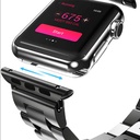 Apple Watch 38mm Uyumlu Kordon Paslanmaz Metal Baklalı Tasarım KRD-04 Kayış - 1