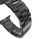 Apple Watch 38mm Uyumlu Kordon Paslanmaz Metal Baklalı Tasarım KRD-04 Kayış - 5