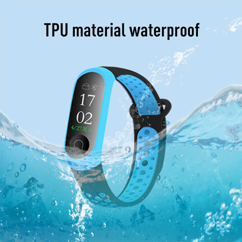​​​Xiaomi Mi Band 3 Uyumlu KRD-08 Silikon Kordon - 1