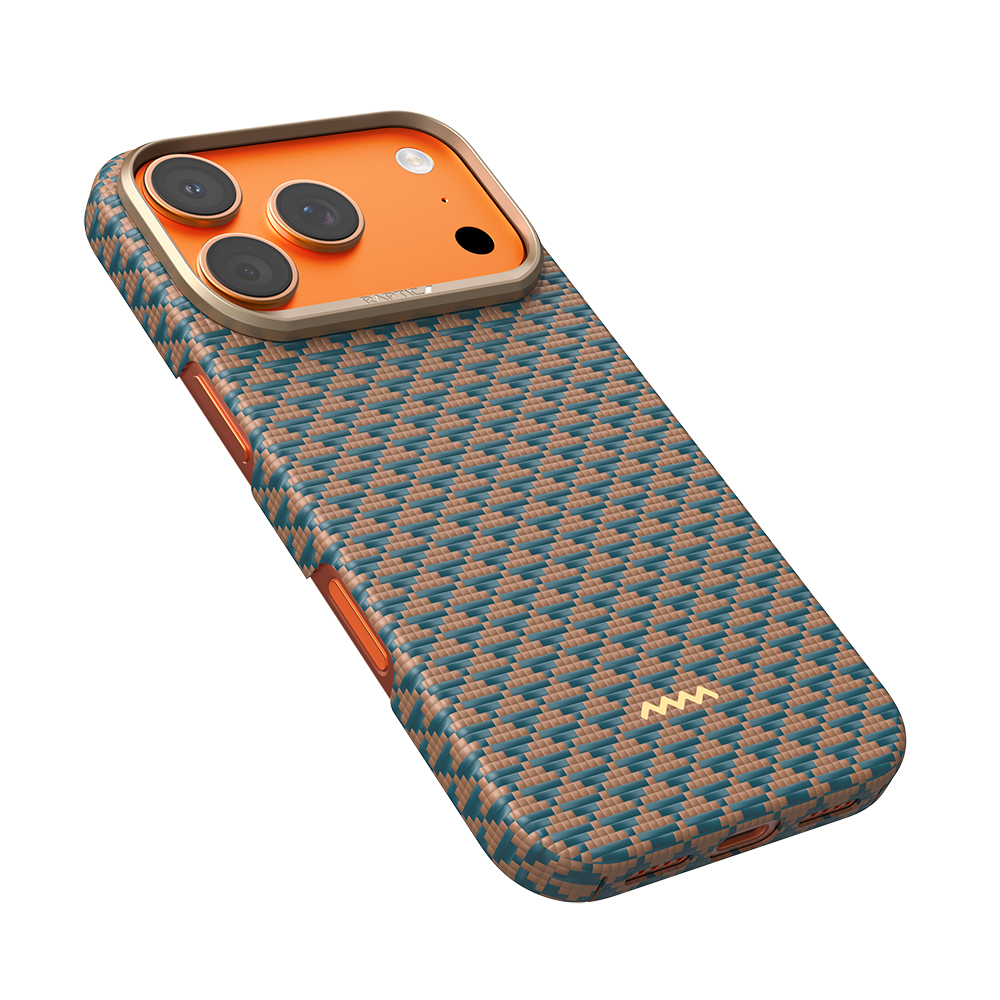 Apple iPhone 17 Pro Uyumlu Kılıf M-safe Şarj Özellikli Raptic Aramid Skin Origin Serisi Kapak - 4