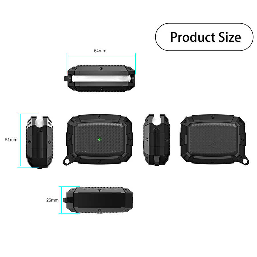 Apple Airpods Pro Uyumlu Kılıf Zore Airbag 10 Silikon - 1