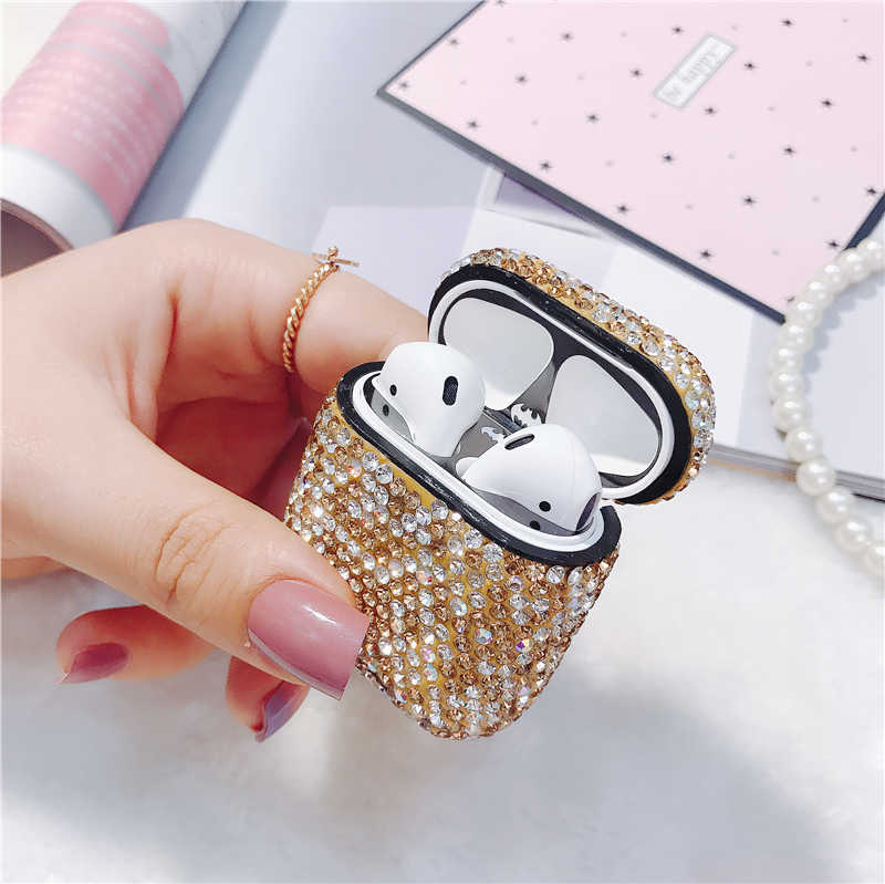 Apple Airpods Uyumlu Kılıf Zore Diamond Silikon - 2