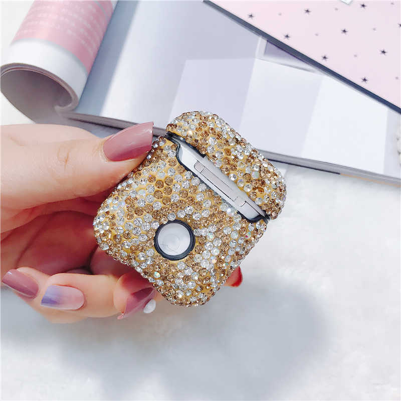 Apple Airpods Uyumlu Kılıf Zore Diamond Silikon - 3