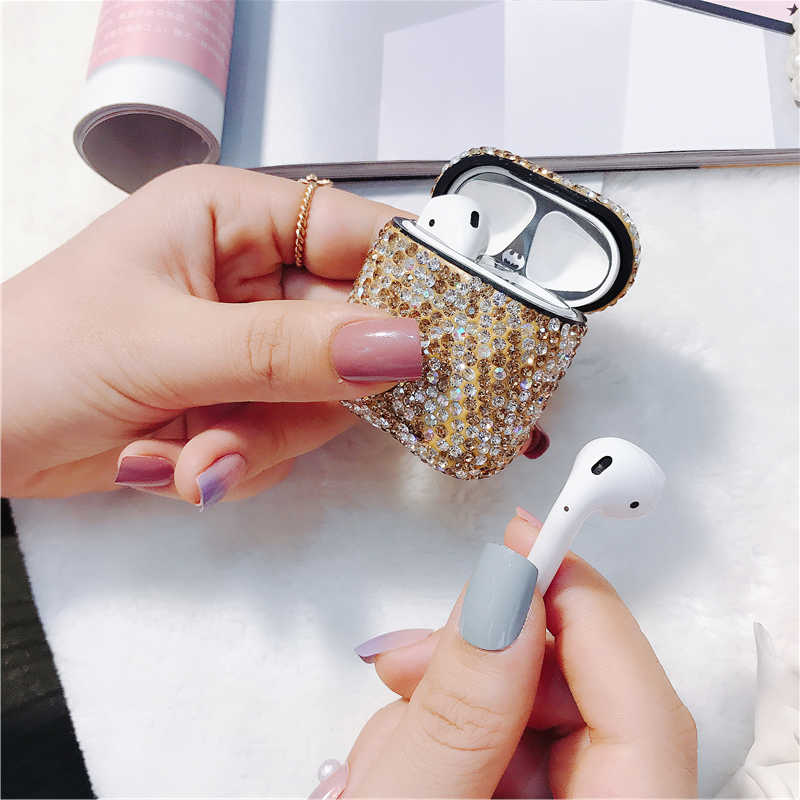 Apple Airpods Uyumlu Kılıf Zore Diamond Silikon - 1
