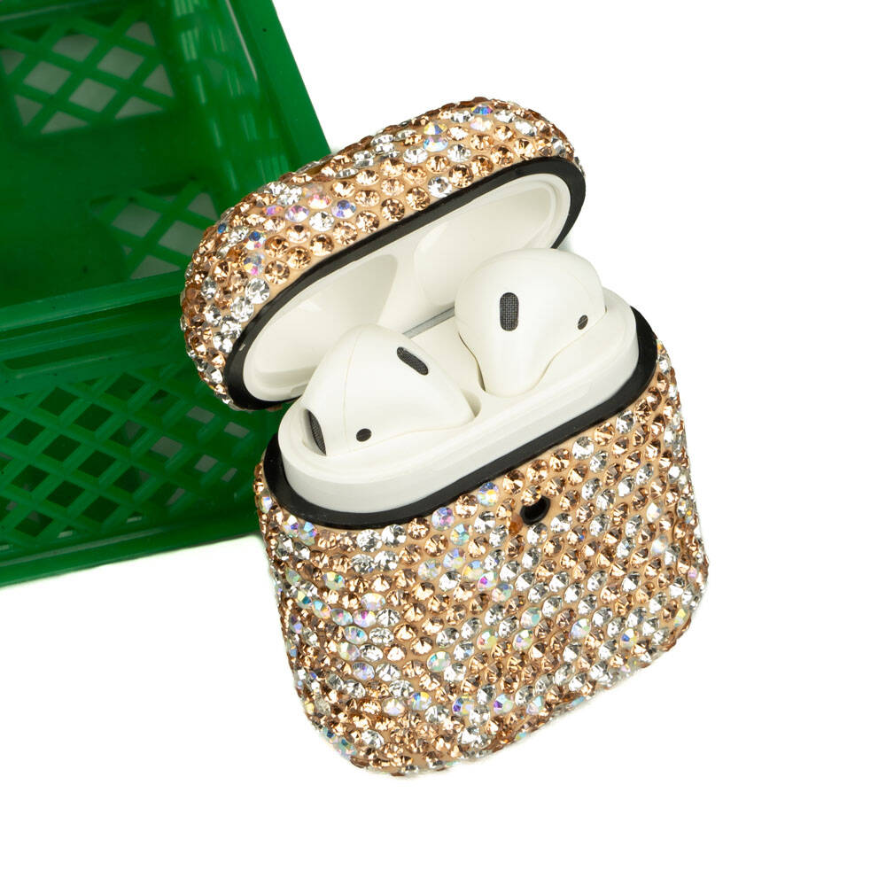 Apple Airpods Uyumlu Kılıf Zore Diamond Silikon - 3
