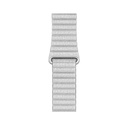 Apple Watch 38mm Uyumlu Kordon Suni Deri Bakla Tasarımlı KRD-09 Kayış - 7