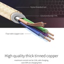 Xipin LX11 Type-C Gold Usb Kablo - 2