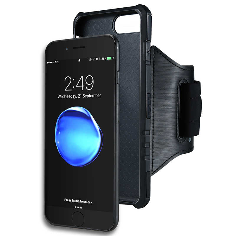 Apple iPhone 7 Plus Uyumlu Kılıf Zore 2 in 1 Kol Bandı - 5