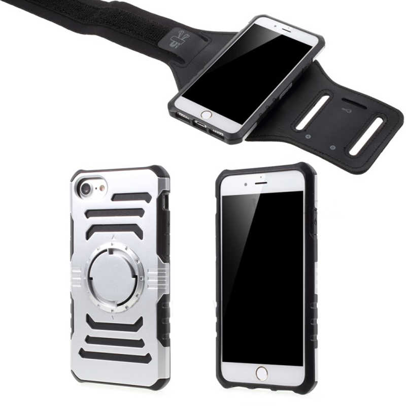 Apple iPhone 5 Uyumlu Kılıf Zore 2 in 1 Kol Bandı - 6